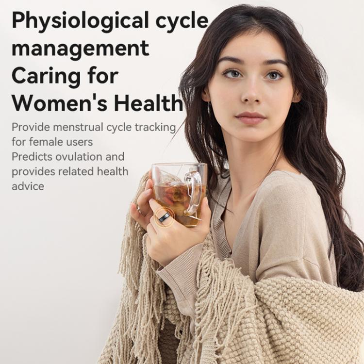 Yesido IO32 Health Monitor Smart Ring, Support Body Temperature / Heart Rate / Blood Pressure / Female Physiological Reminder