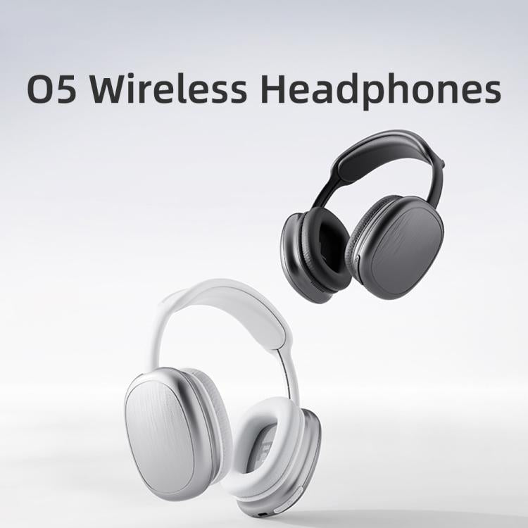 ROCK O5 Head-mounted Bluetooth 5.3 Wireless Headphones, O5 (Silver), O5 (Grey)