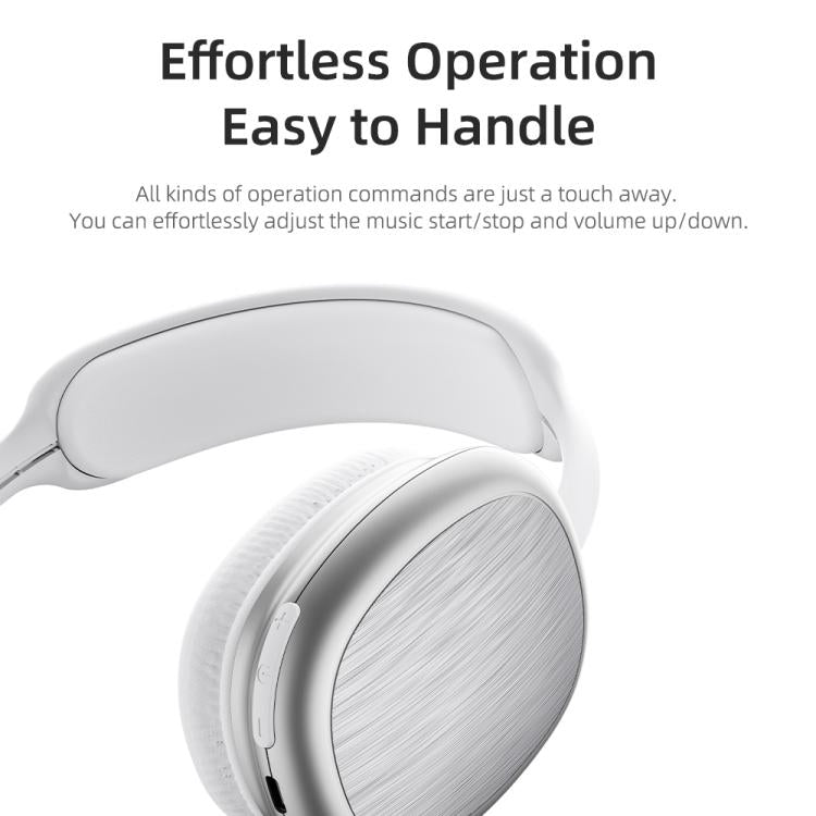 ROCK O5 Head-mounted Bluetooth 5.3 Wireless Headphones, O5 (Silver), O5 (Grey)