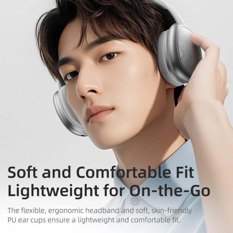ROCK O5 Head-mounted Bluetooth 5.3 Wireless Headphones, O5 (Silver), O5 (Grey)