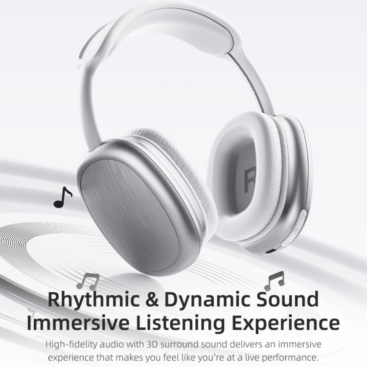 ROCK O5 Head-mounted Bluetooth 5.3 Wireless Headphones, O5 (Silver), O5 (Grey)