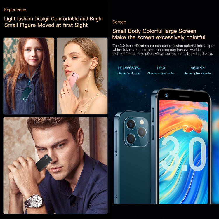 SOYES XS12 Pro, 4GB+32GB, 3.0 inch Android 10.0 MTK6750 Octa Core, Bluetooth, WiFi, FM, OTG, Network: 4G, Dual SIM, Support Google Play