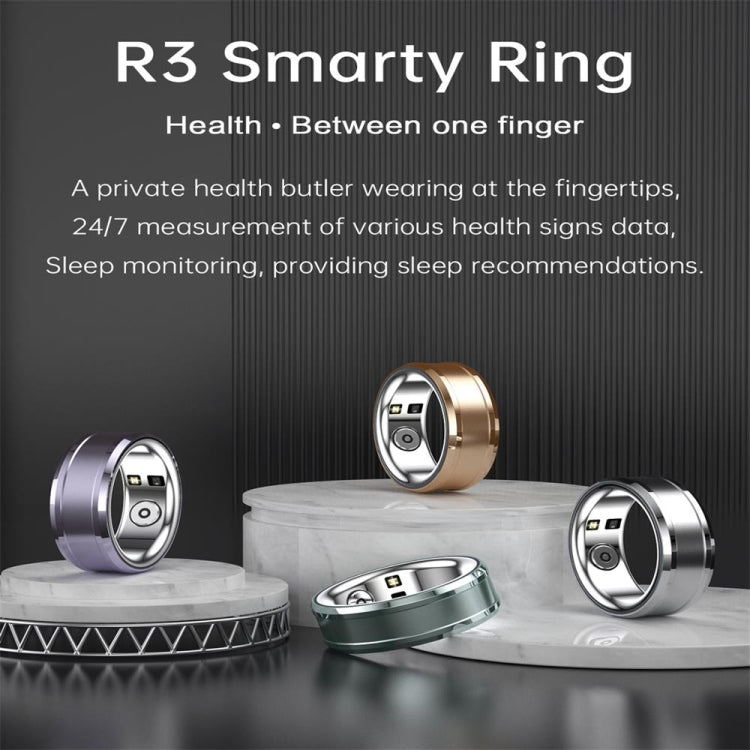 R3 SIZE 18 Smart Ring, Support Heart Rate / Blood Oxygen / Sleep Monitoring, SIZE 18