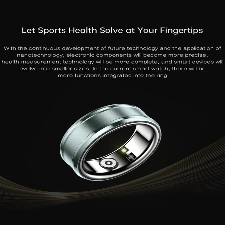 R3 SIZE 18 Smart Ring, Support Heart Rate / Blood Oxygen / Sleep Monitoring, SIZE 18