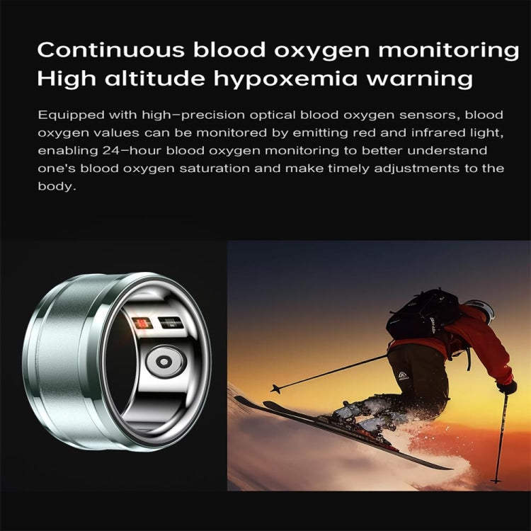 R3 SIZE 18 Smart Ring, Support Heart Rate / Blood Oxygen / Sleep Monitoring, SIZE 18
