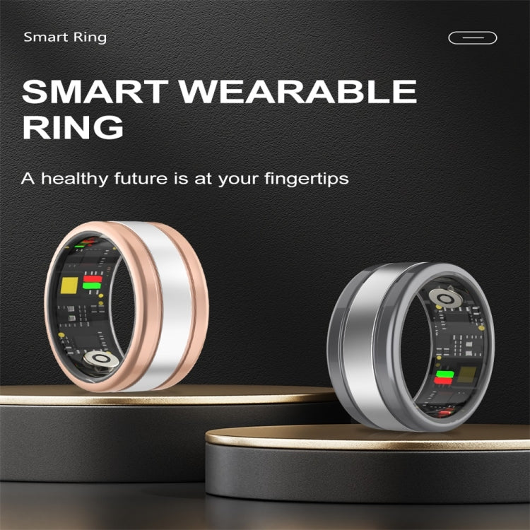R18 SIZE 9 Smart Ring, Support Heart Rate / Blood Oxygen / Sleep/ Multiple Sports Modes