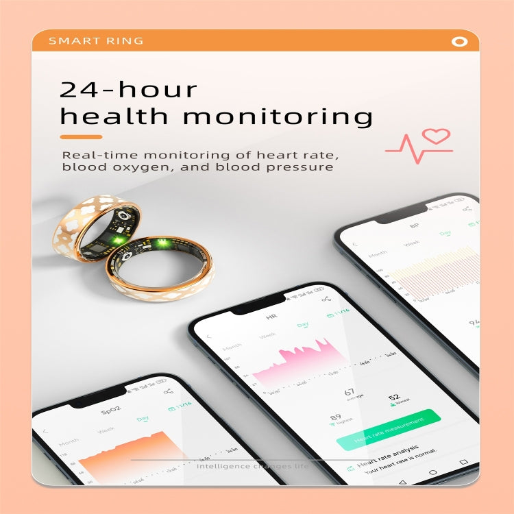 R10M SIZE 10 Smart Ring, Support Heart Rate / Blood Oxygen / Sleep Monitoring / Multiple Sports Modes