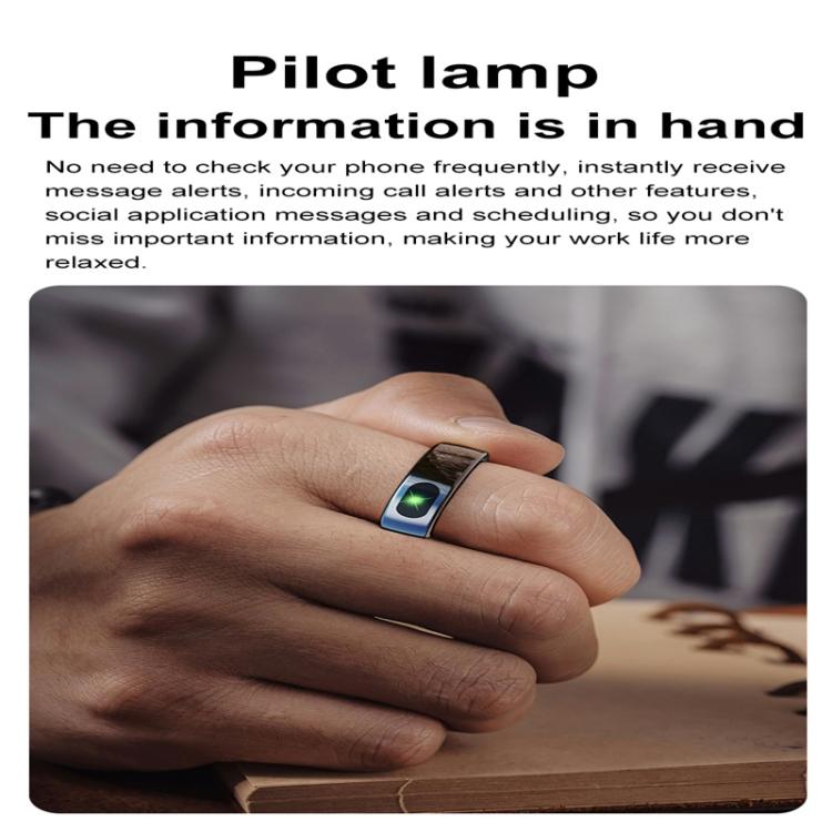 R08 SIZE 11 Smart Ring, Support Heart Rate / Blood Oxygen / Sleep / Multiple Sports Modes