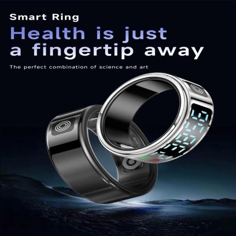 SR08 SIZE 9 Smart Ring, Support Hand Gestures Control / Health Monitoring / Multiple Sports Modes