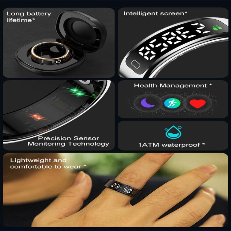 R11C SIZE 7 Smart Ring, Support Heart Rate / Blood Oxygen / Sleep Monitoring / Multiple Sport Modes